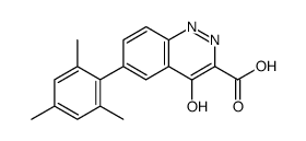 4-oxo-6-(2,4,6-trimethyl-phenyl)-1,4-dihydro-cinnoline-3-carboxylic acid Structure