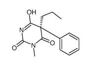(5R)-1-methyl-5-phenyl-5-propyl-1,3-diazinane-2,4,6-trione结构式