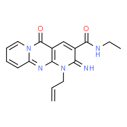 1-allyl-N-ethyl-2-imino-5-oxo-1,5-dihydro-2H-dipyrido[1,2-a:2,3-d]pyrimidine-3-carboxamide结构式