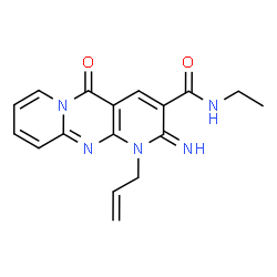 1-allyl-N-ethyl-2-imino-5-oxo-1,5-dihydro-2H-dipyrido[1,2-a:2,3-d]pyrimidine-3-carboxamide Structure