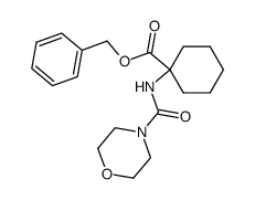 phenylmethyl 1-[N-(morpholine-4-carbonyl)-amino]cyclohexanecarboxylate Structure