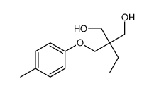 2-ethyl-2-[(4-methylphenoxy)methyl]propane-1,3-diol结构式