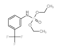 Phosphoramidic acid,[3-(trifluoromethyl)phenyl]-, diethyl ester (9CI) structure