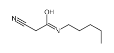 2-Cyano-N-pentylacetamide Structure