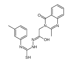 1-[[2-(2-methyl-4-oxoquinazolin-3-yl)acetyl]amino]-3-(3-methylphenyl)thiourea Structure