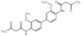 Butanamide,N,N'-(3,3'-dimethoxy[1,1'-biphenyl]-4,4'-diyl)bis[3-oxo-结构式