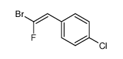 1-bromo-1-fluoro-2-(4-chlorophenyl)ethylene Structure
