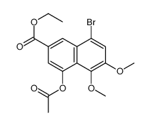 Ethyl 4-acetoxy-8-bromo-5,6-dimethoxy-2-naphthoate Structure