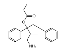 (4-amino-3-methyl-1,2-diphenylbutan-2-yl) propanoate结构式