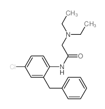 N-(2-benzyl-4-chlorophenyl)-2-(diethylamino)acetamide structure