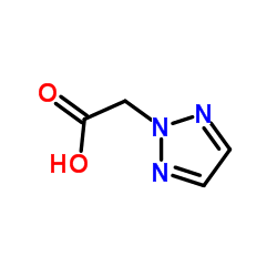 2H-2-乙酸 -1,2,3-三氮唑结构式