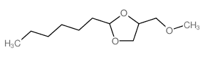 2-hexyl-4-(methoxymethyl)-1,3-dioxolane结构式