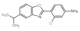 3-chloro-4-(5-propan-2-yl-1,3-benzoxazol-2-yl)aniline Structure