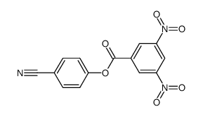 4-cyanophenyl 3,5-dinitrobenzoate Structure
