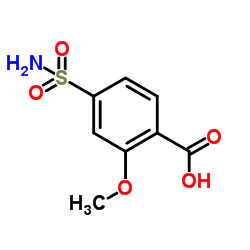 2-Methoxy-4-sulfamoylbenzoic acid结构式
