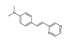 N,N-dimethyl-4-(2-pyrazin-2-ylethenyl)aniline结构式