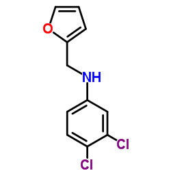 3,4-Dichloro-N-(2-furylmethyl)aniline结构式