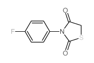2,4-Thiazolidinedione,3-(4-fluorophenyl)- Structure