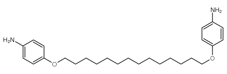 4,4-(1,14-四癸烷二基)二氧基二苯胺结构式