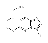 Methanehydrazonic acid,N-(3-chloro-1,2,4-triazolo[4,3-b]pyridazin-6-yl)-, ethyl ester structure