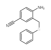 4-amino-3-(phenylsulfanylmethyl)benzonitrile Structure