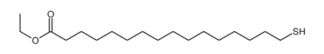 ethyl 16-sulfanylhexadecanoate Structure