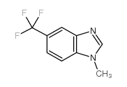 1-甲基-5-三氟甲基苯并咪唑结构式