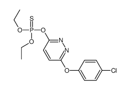 [6-(4-chlorophenoxy)pyridazin-3-yl]oxy-diethoxy-sulfanylidene-λ5-phosphane Structure