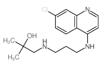 2-Propanol,1-[[3-[(7-chloro-4-quinolinyl)amino]propyl]amino]-2-methyl-结构式