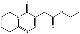 6,7,8,9-Tetrahydro-4-oxo-4H-pyrido[1,2-a]pyrimidine-3-acetic acid ethyl ester structure