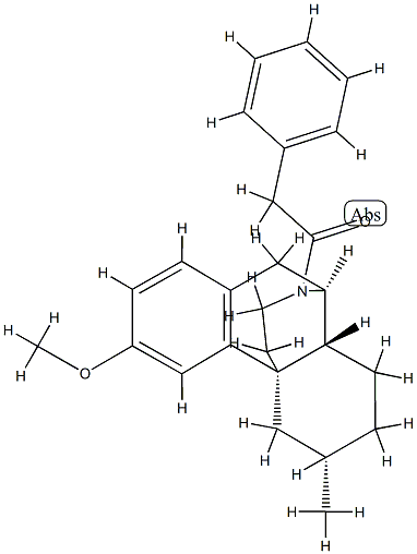 3-Methoxy-6α-methyl-17-(phenylacetyl)morphinan structure