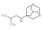 N-Isobutyl-1,3,5-triazatricyclo[3.3.1.1~3,7~]decan-7-amine结构式
