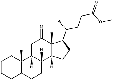 12-Oxo-5ξ-cholan-24-oic acid methyl ester结构式