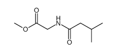 N-(3-Methyl-1-oxobutyl)glycine methyl ester structure