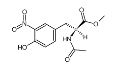 3-nitro-N-Ac-O-Me-tyrosine结构式