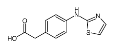 2-[4-(1,3-thiazol-2-ylamino)phenyl]acetic acid Structure