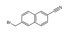 6-bromomethyl-2-naphthalenecarbonitrile Structure