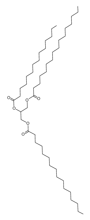 1,3-Dipalmitoyl-2-Myristoyl Glycerol Structure