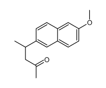 4-(6-methoxynaphthalen-2-yl)pentan-2-one结构式