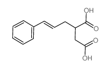 Butanedioic acid,2-(3-phenyl-2-propen-1-yl)- structure