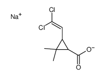 sodium 3-(2,2-dichlorovinyl)-2,2-dimethylcyclopropanecarboxylate Structure