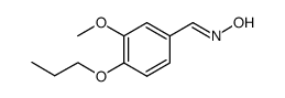 3-METHOXY-4-PROPOXY-BENZALDEHYDE OXIME structure