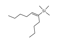 (E)-5-(Trimethylsilyl)-5-decene Structure