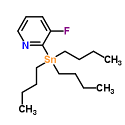 3-Fluoro-2-(tributylstannyl)pyridine Structure