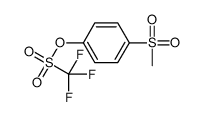 (4-methylsulfonylphenyl) trifluoromethanesulfonate Structure