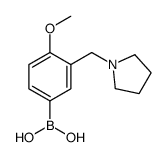 [4-methoxy-3-(pyrrolidin-1-ylmethyl)phenyl]boronic acid结构式