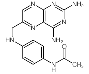 N-(4-(((2,4-Diamino-6-pteridinyl)methyl)amino)phenyl)acetamide结构式