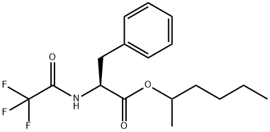 N-(Trifluoroacetyl)-L-phenylalanine 1-methylpentyl ester structure