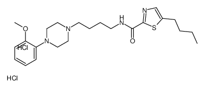 5-butyl-N-[4-[4-(2-methoxyphenyl)piperazin-1-yl]butyl]-1,3-thiazole-2-carboxamide,dihydrochloride结构式