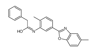 N-[2-methyl-5-(5-methyl-1,3-benzoxazol-2-yl)phenyl]-2-phenylacetamide Structure